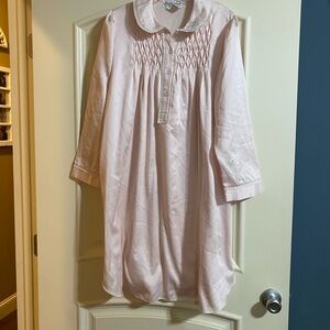 Vintage Pink Long Sleeve Nightgown